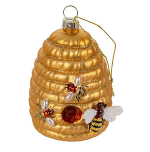 Glass Beehive Ornament