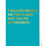 7 Billion People Card