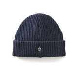 Wool Blend Toque - Navy