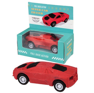 Pull Back Eraser Car