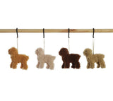 Furry Poodle Dog Ornament