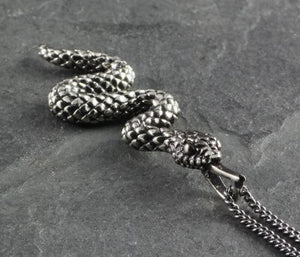 Silver Snake Necklace