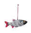 Paper Mache Silver Fish Ornament