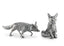 Pewter Foxes Salt and Pepper Set | Steeling Home