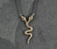 Two Headed Bronze Snake Necklace