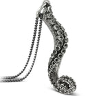 Silver Octopus Tentacle Necklace