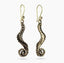 Bronze Tentacle Earrings