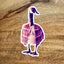 Canada Goose In Funny Shirt Sticker