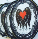 Crows Petite Art Glass Ornament