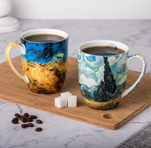 Van Gogh Wheatfields Mug Set