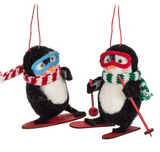 Skiing Penguin Ornament