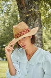 Natasha Hat Terracotta Chevron Band