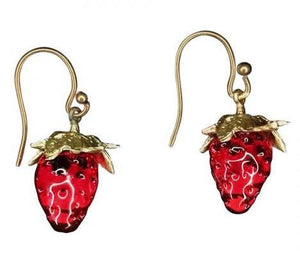 Dainty Strawberry Earrings