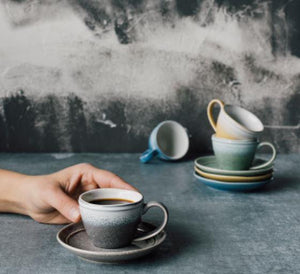 Blue Espresso Cup & Saucer