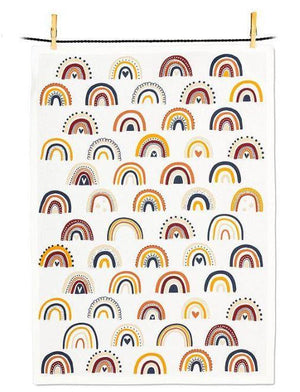 Boho Rainbows Tea Towel