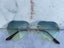 Frameless Blue Heart Sunglasses