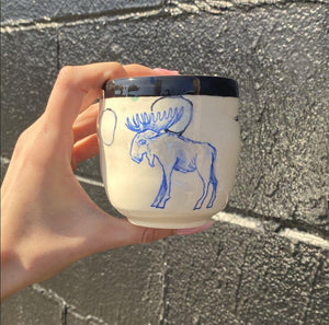 Handmade Moose Cup/Tumbler