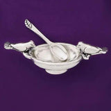 Bird Bath Salt Cellar with Spoon