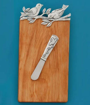 Birds Cutting Board with Pate Knife