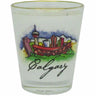 Calgary Watercolour Skyline Shot Glass