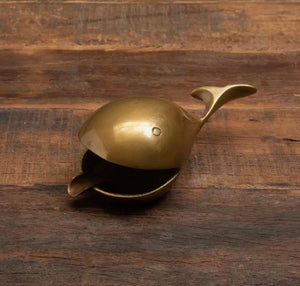 Brass Whale Ashtray