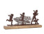 Tree Cutting Silouette Scene Mantel Decor