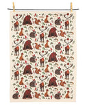 Winter Animals Tea Towel