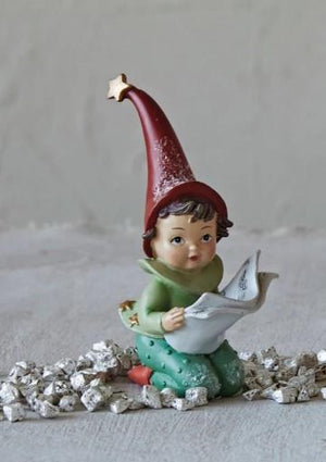 Kneeling Elf Holiday Decor