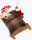 Cozy Felt Mouse Sleeping Tree Ornament