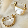 Mykonos Fan Hoop Earrings