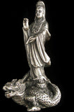 Quan Yin with Dragon Statuette