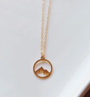 Mountain Necklace in Gold