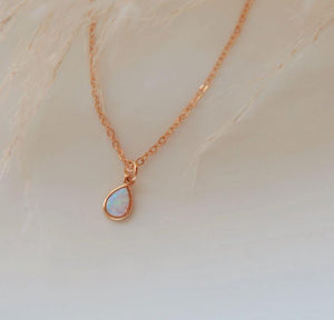 Opal Drop Necklace