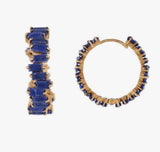 Lapis Lazuli Hoop Earrings