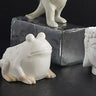 White Ceramic Frog Planter