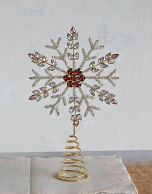 Jewelled Snowflake Tree Topper