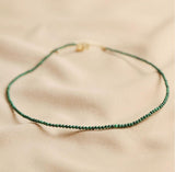 Green Malachite Beaded Necklace