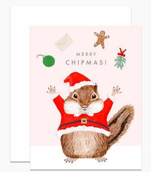 Merry Christmas Chipmunk Card