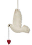 Dove with Heart Ornament