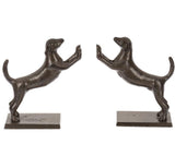 Dog Cast Iron Bookends