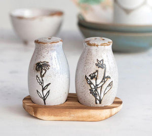 Floral Salt & Pepper Shakers