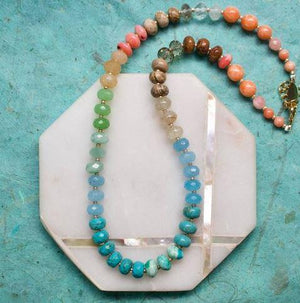 Desert Gemma Beaded Necklace