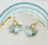 Larimar Cluster Earrings