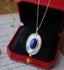 Royal Lapis Lazuli Necklace with Mother of Pearl