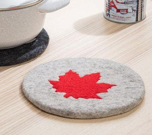 Maple Leaf Felt Trivet