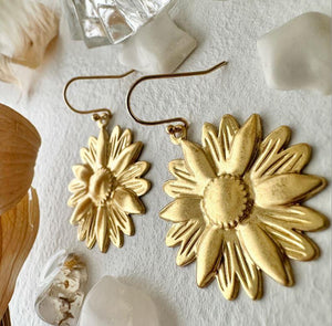 Sunflower Drop Earrings