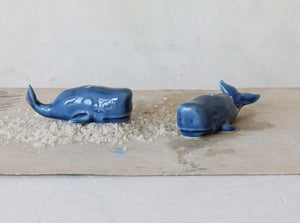 Blue Whale Salt & Pepper Shakers