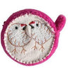 Two Birds Pink Felt Tape Measure