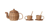 Rattan Tea Set