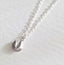 Fortune Cookie Necklace Silver